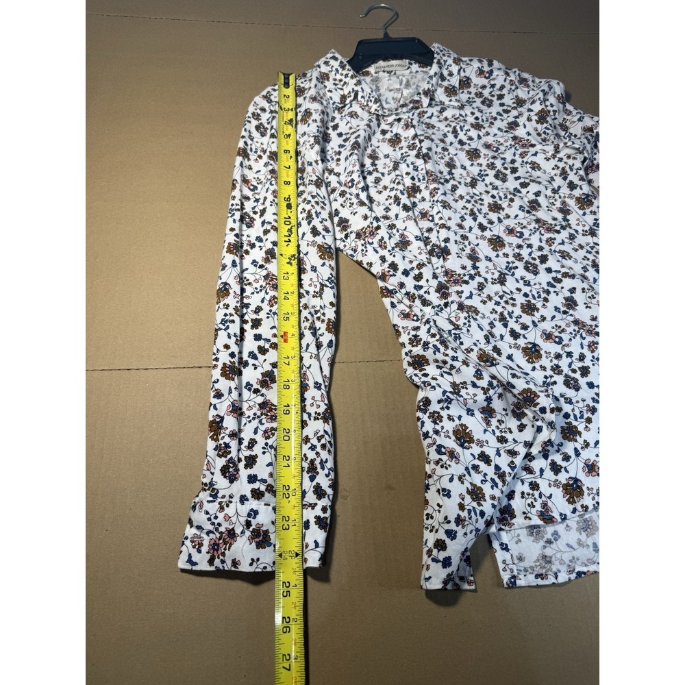 Alexander Jordan Y2K Vintage Floral‎ Rayon Blouse Lightweight Collared Top M - Picture 7 of 11